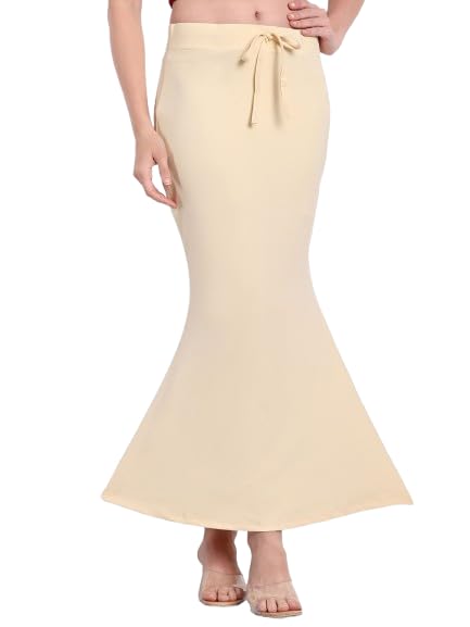 mitukart Women's Mermaid Style Petticoat, Slim Fit Saree Shapewear with Drawstring, Ankle Length Body Shaper for Traditional Indian Wear-picture-20