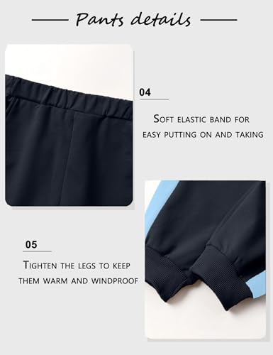 Image of Toddler Boy Clothes Long Sleeve Hoodie Sweatsuits Tops and Pants 2Pcs Boys Fall Winter Outfits Set