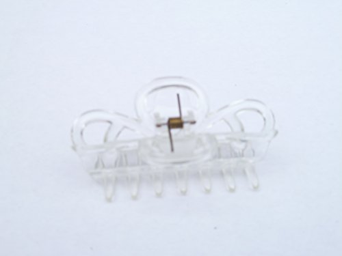 Claw Hair Clips Updo Ponytail Hair Holder (Color Clear- 2.5