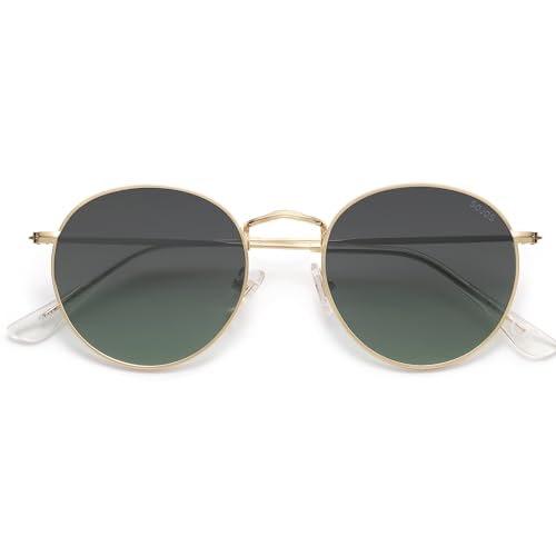Image of SOJOS Small Round Polarized Sunglasses for Women Men Classic Vintage Shades