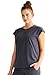 Healing Hands Scrubs for Women Jayden Scrub Top with 2 Pockets, Round Neck, Moisture Wicking and 360° Stretch Fabric HH602, M, Pewter