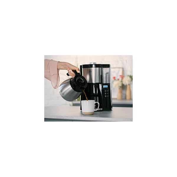 Melitta Look Timer - Filterkaffeemaschine - Thermokanne - Timer Funktion - Tropfstopp - 10 Tassen - Schwarz (1025-18) – Bild 3