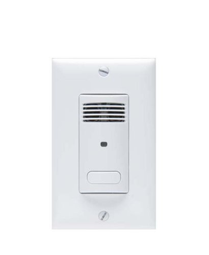 Hubbell Building Automation LightHAWK LHUSS1W Digital Ultrasonic Occupancy Sensor with Manual Override, White