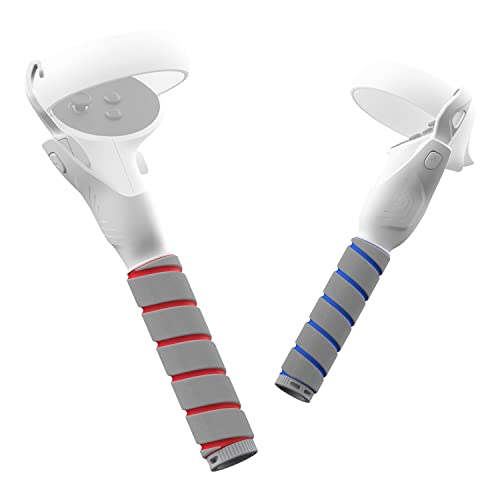 ZYBER Dual Griffe Verlängerungsgriffe für Oculus Quest 2 Zubehör, Griffbefestigung VR Golf Club Adapter Kompatibel mit Meta Quest 2, Handles Extension Grips für die Beat Saber Gorilla Tag Spiel – Bild 7