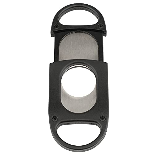 Xikar X8 Cigar Cutter, Stainless Steel Blades, Cuts Up To 70 Ring Gauge, Black #TOP4