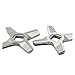 HANGGE 2 Sztuk # 8 Nóż Do Szlifierki Mięsnej Nóż Ze Stali Nierdzewnej Mincer Blade Części Zamienne Pasują Do Z-Elmer 887.8 987.8 Mm1200 K. -itchen A-plianiance
