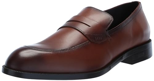 BOSS Mens Tayil Shaded Leather Loafer Dress Shoe
