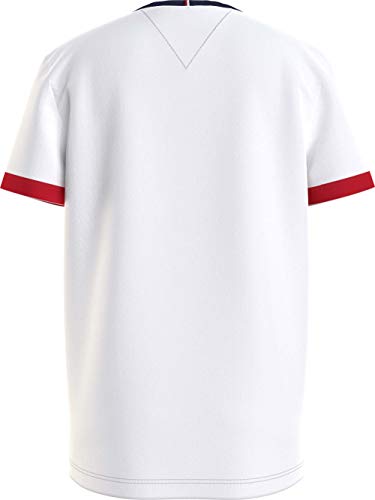 Tommy Hilfiger Ringer Tee S/S Camicia, White, 80
