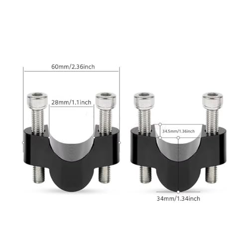 Elevadores manillar motocicleta abrazadera adaptador 800MT 450MT 7
