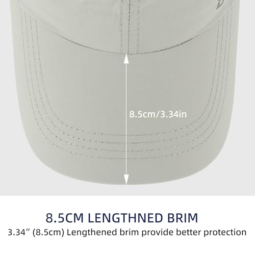 Boné de beisebol impermeável para homens - secagem rápida UPF50+ bonés de sol de verão resistentes à