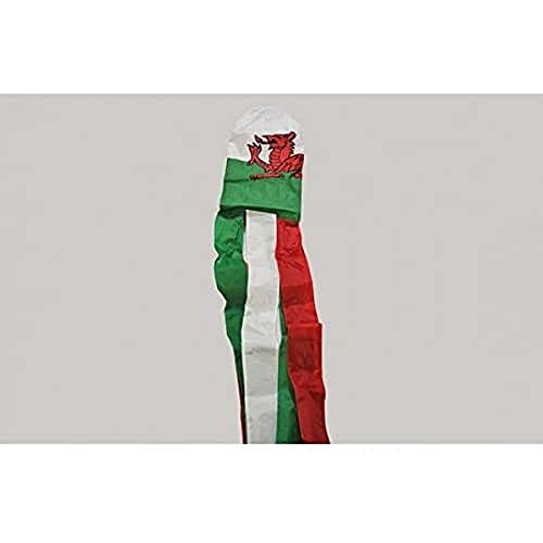 AZ FLAG - Wales Windsock 5'' - Welsh Wind Sock Flag 100% Polyester 150 cm - 5 Feets