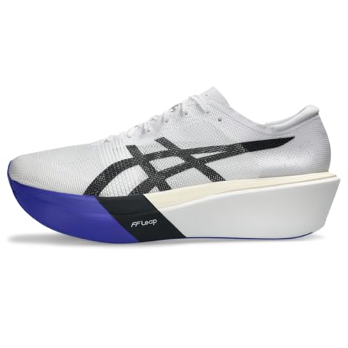 ASICS Tênis de corrida unissex METASPEED Sky Tokyo, Branco/Cobalt Burst, 10.5 Women/9 Men
