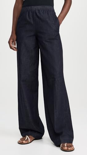 Vince Women's Low Rise Pull On Wide Leg Twill Pants2