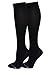 2 Pairs Women Cushioned Comfort Dr Motion Graduated Support Compression Knee High Socks 9-11 (2 Black)