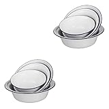 Photo Gallery ligigwash 2 set ciotole smaltate vintage resistenti e impilabili con rinforzato ciotole rotonde uniche per servire e mescolare in cucina leggere e facili da 4 pezzi * 2 Photo Gallery ligigwash 2 set ciotole smaltate vintage resistenti e impilabili con rinforzato ciotole rotonde uniche per servire e mescolare in cucina leggere e facili da 4 pezzi * 2