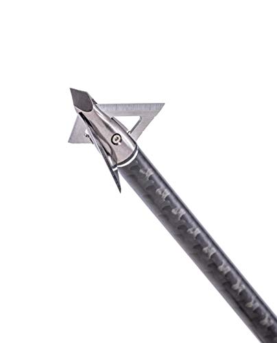 Muzzy Broadheads New Muzzy Trocar Crossbow 125 Grain 3 Blade With Offset Blade Design (3-Pack),Silver #TOP2