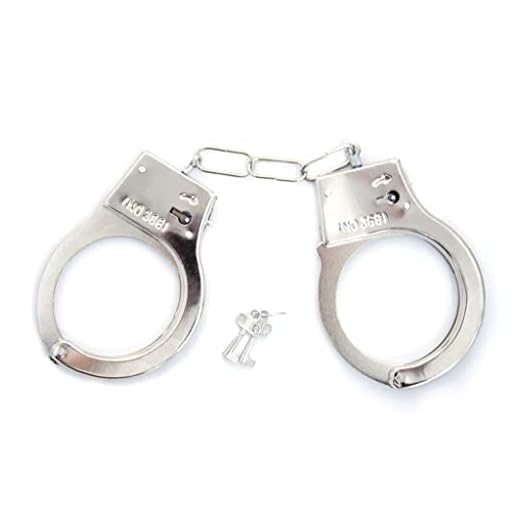 Algemas Policial Brincadeira Aço Inox Invictus