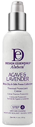 Design Essentials Natural Agave & Blow Dry & Silk Press Collection Thermal Protectant Creme Lavender 4 Ounce #TOP2