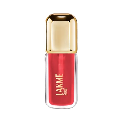 Image of LAKME 9to5 HyaGloss Powerplump Lip Oil, Bosslady Brick, 4.2ml, for Plump Glossy Lips, with Hyaluronic Acid, Vitamin E & Peppermint Oil, Lightweight Non-Sticky Formula