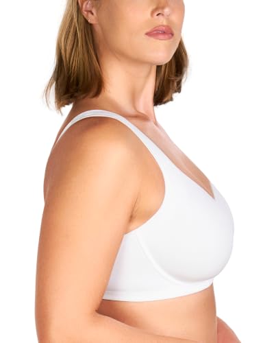 Image of HSIA Minimizer Bras for Women, Full Coverage Underwire T-Shirt Bra, Joan | Plus-size fit, seamless unlined cups, stretch fabric, U-shaped back smoothing, wide cushioned adjustable straps