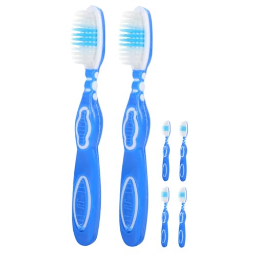 NIYANGLE 6Piezas Mini Cepillos De Ergonómicos Para Reclusos De Unidades Compacto y Práctico Para Limpieza Encías