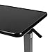 Vaunn Medical Adjustable Overbed Bedside Table with Wheels (Hospital and Home Use)