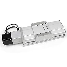 RATTMMOTOR FBX100-100mm Heavy CNC Linear Actuator Kit, Aluminum Alloy Fully Enclosed Linear Motion Stage Actuator Double Linear Slide Rail X Y Z Axis Linear Slide Table Linear Motion Guide for CNC