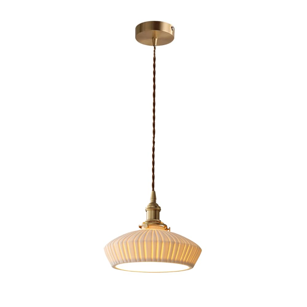 Lampe à suspension de salle à manger en céramique luminaire plafond E27 moderne