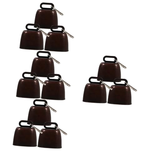 PRETYZOOM 3 Sets Outdoor Pet Bells Lost Hanging Bell for Cats and Dogs Metal Ornament for Camping and Hiking Crisp Sound for Long Distance Alerts Antique Finish