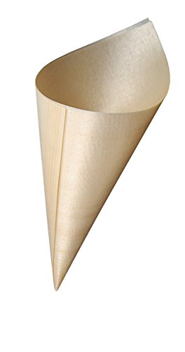 VASOMADRID, S.L. Cono de bambú 18cm Pack de 50 uds. W3 Presentacion de Aperitivos Fiestas, cumpleaños y Eventos Varios, snakcs Cover