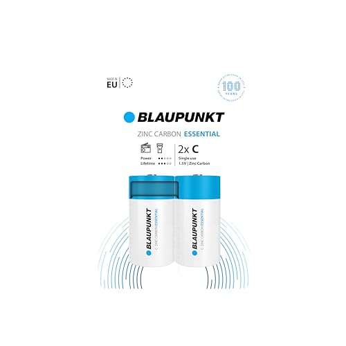 Blaupunkt Zinc Carbon Essential - Pilas C (2 Unidades, en blíster)