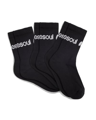 doublesoul Men & Women 3 Pack Crew Socks; Organic Cotton