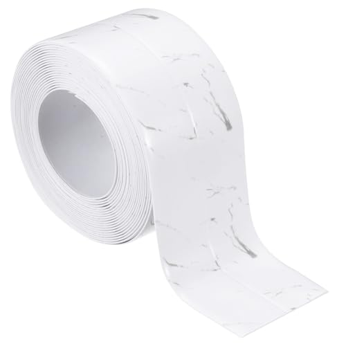 Image of PATIKIL Caulk Tape 1.5 inch x 10.5 Ft, Self Adhesive Sealing Tape Waterproof Toilet Tub Caulk Sealant Strip Sealing Trim for Kitchen Bathroom Toilet Bathtub Sink Countertop, Light Grey