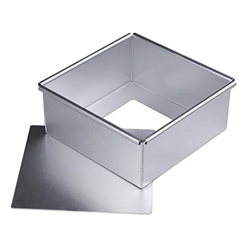 Anodized-Aluminum-Square-Cake-Pan-Cheesecake-Pan-with-Removable-Bottom-5-Inch-x-5-Inch-x-22-Inch
