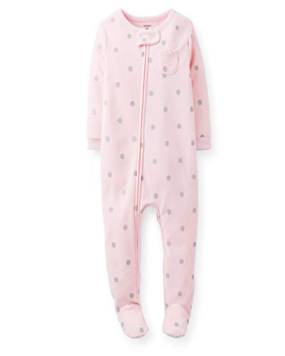 Grenouillère en polaire Carter's 4T pour fille avec motifs à pois scintillants