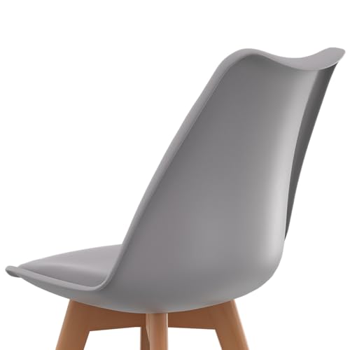 IDMarket - Lot de 4 chaises scandinaves SARA Gris Clair pour Salle à Manger