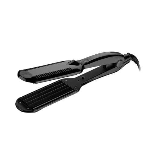 Plancha profesional para cabello con placas anchas rojas miniatura 2