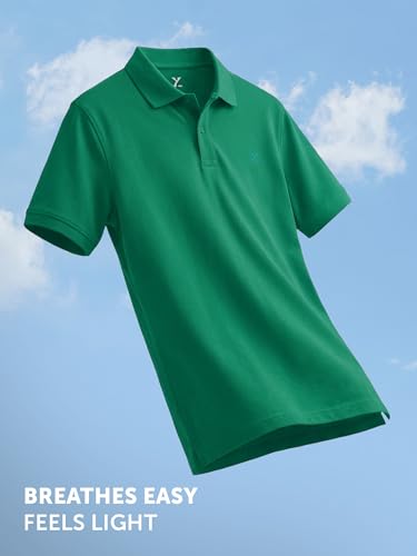 Image of XYXX Men's Nova 100% Combed Cotton Regular Fit Polo T-Shirt