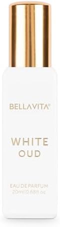 Bellavita Luxury WHITE OUD Eau de Parfum | 20 ml (0.7 fl.oz.) | Travel Size Perfume for Men and Women | Fruity, Artemisia Lemon, Freesia, and Tobacco Notes | Long Lasting Unisex Fragrance