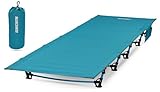 MARCHWAY Ultralight Folding Tent Camping Cot Bed, Portable Compact for Outdoor Travel, Base Camp, Hiking, Mountaineering, Lightweight Backpacking (Blue)