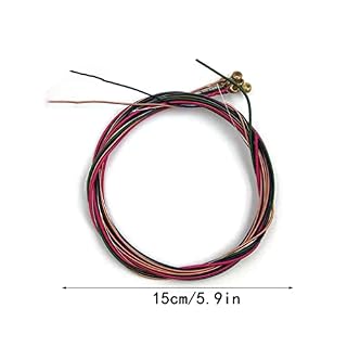 vreplrse Pièces de remplacement de cordes de noyau en acier pour guitare acoustique, Coloré - Les Beatles, Paul McCartney, John Lennon, RIngo Starr, George Harrison vreplrse Pièces de remplacement de cordes de noyau en acier pour guitare acoustique, Coloré – Image 6