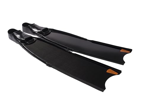 Leaderfins Carbon Fiber Freediving and Spearfishing Fins (EU 45-46 / US 11-12, Medium Stiffness)
