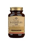 Solgar | Vitamina B - Complex 50 Alta Potencia |Contribuye al Metabolismo Energético | Estimula el Rendimiento Intelectual | 100 Cápsulas Vegetales
