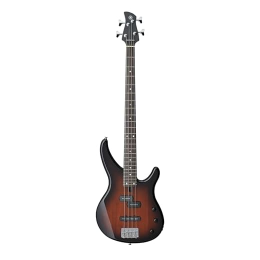 Yamaha TRBX174 Old Violin Sunburst Agathis Body, 4-String Electric Bass Guitar