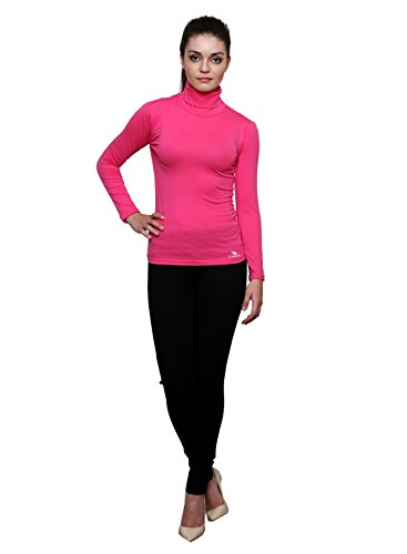 Image of LE BOURGEOIS Women Slim Fit Casual Full Sleeve Highneck /Turtle-Neck Cotton Top