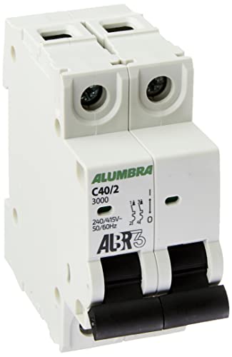 Disjuntor Bipolar Curva C, Alumbra, ALBR 3 39346, Branco