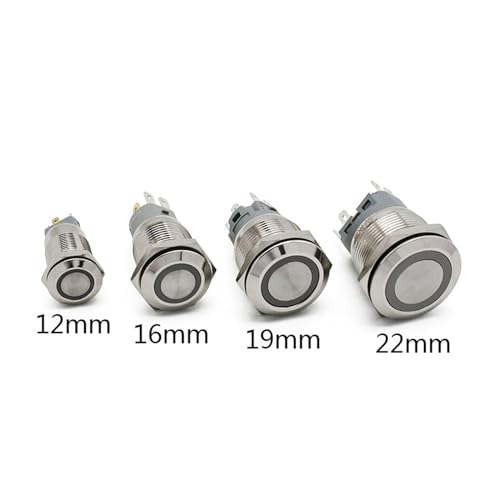 Interrupteur LED RGB 12mm étanche pour l'éclairage auto - 4