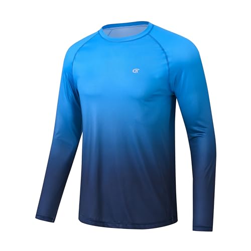 T-shirt de natation rashguard homme manches longues surf respirant Huayuzh