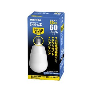 Amazon | TOSHIBA ネオボールZ A形 60Wタイプ 口金直径17mm 昼光色  