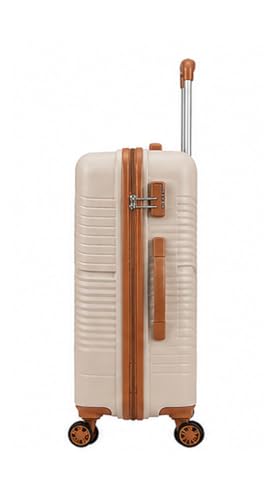 Image of Safari Carter Hard-Sided Polypropylene Suitcase 5 Years Warranty Luggage Set of 3 Trolley Bags (55 & 67 & 76 cm) (Luxury Beige)